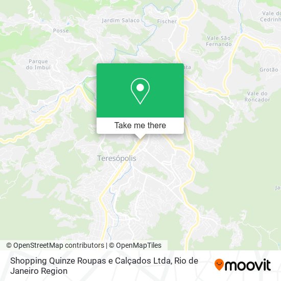 Shopping Quinze Roupas e Calçados Ltda map