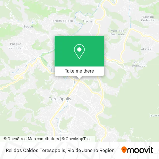 Rei dos Caldos Teresopolis map