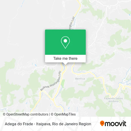Adega do Frade - Itaipava map