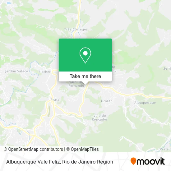 Albuquerque-Vale Feliz map