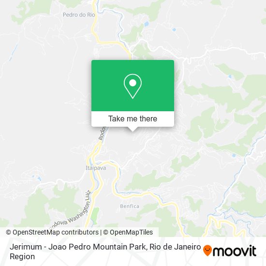 Jerimum - Joao Pedro Mountain Park map