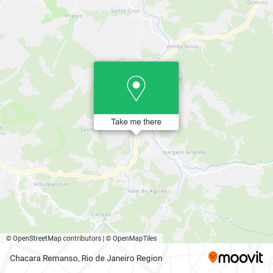 Chacara Remanso map