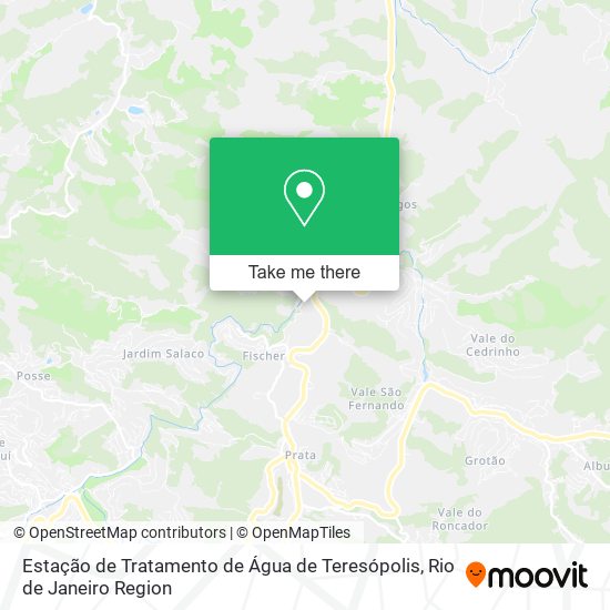 Mapa Estação de Tratamento de Água de Teresópolis