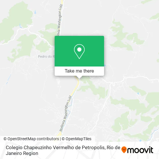Colegio Chapeuzinho Vermelho de Petropolis map
