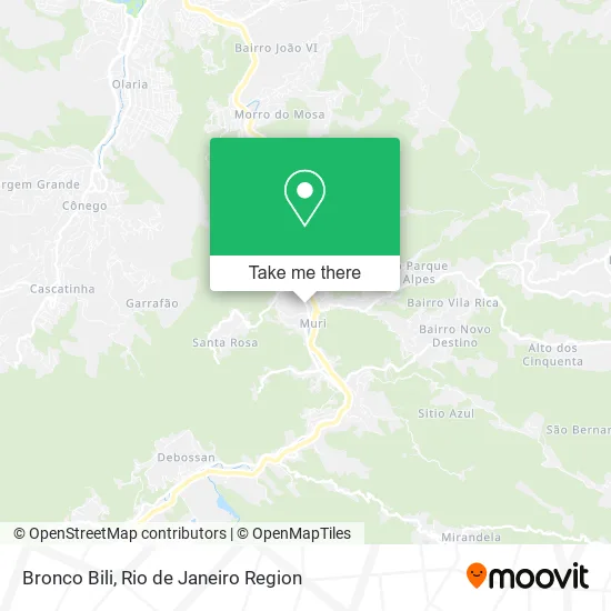 Bronco Bili map