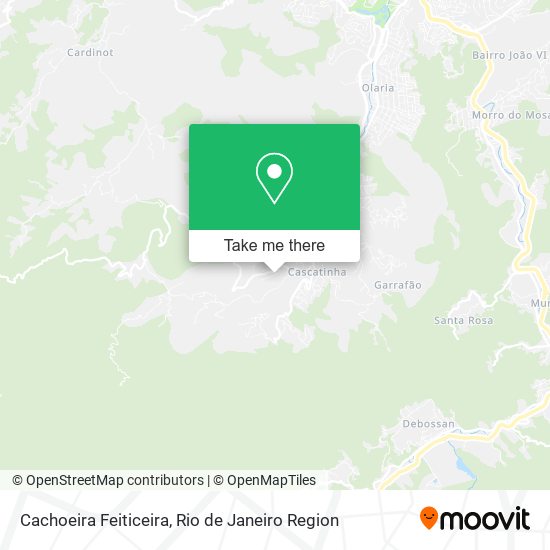 Cachoeira Feiticeira map