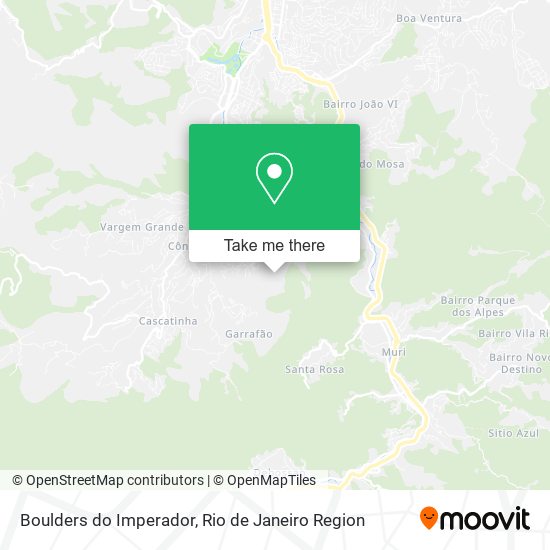 Boulders do Imperador map