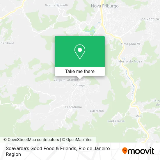 Scavarda's Good Food & Friends map