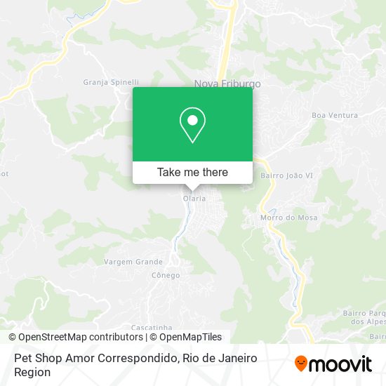 Mapa Pet Shop Amor Correspondido