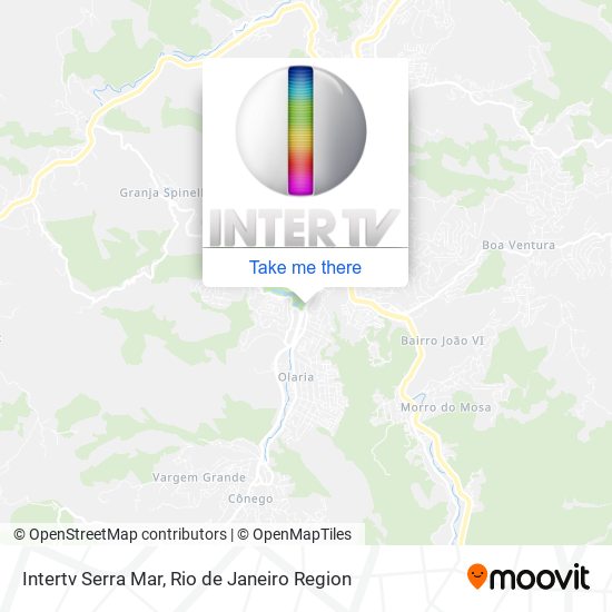 Intertv Serra Mar map