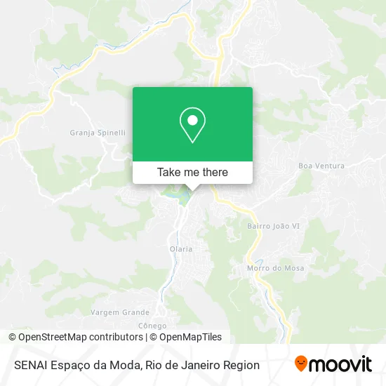 SENAI Espaço da Moda map