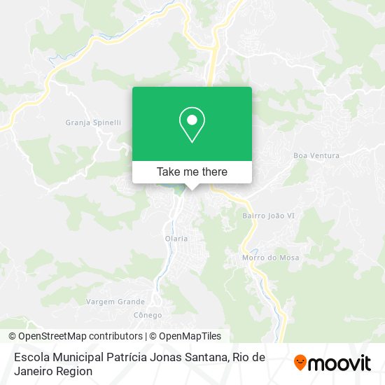 Mapa Escola Municipal Patrícia Jonas Santana