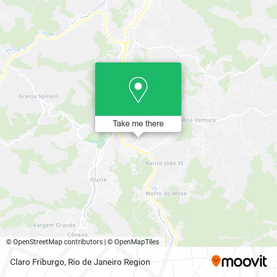 Claro Friburgo map