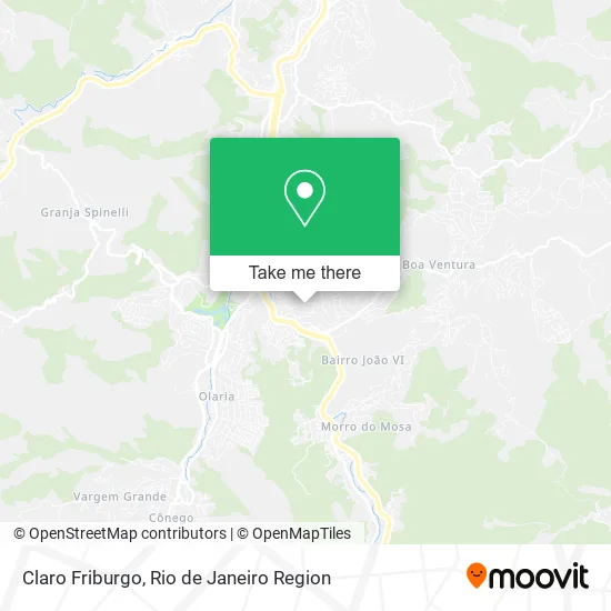 Claro Friburgo map