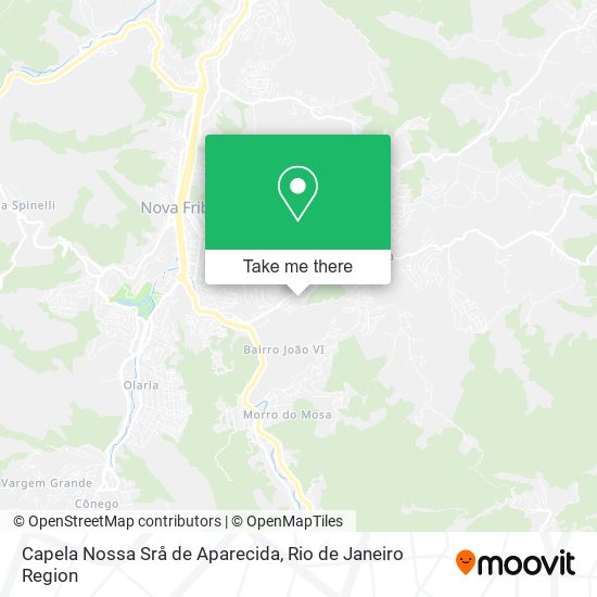 Mapa Capela Nossa Srå de Aparecida