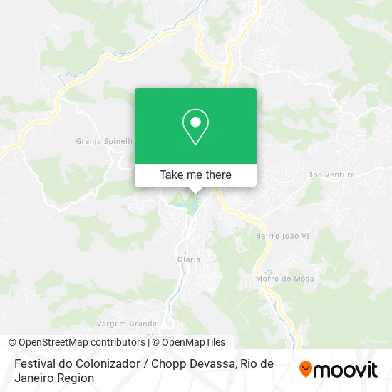Festival do Colonizador / Chopp Devassa map