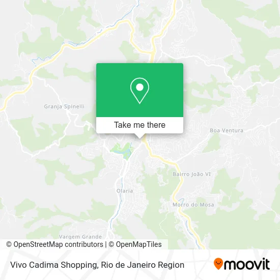 Vivo Cadima Shopping map