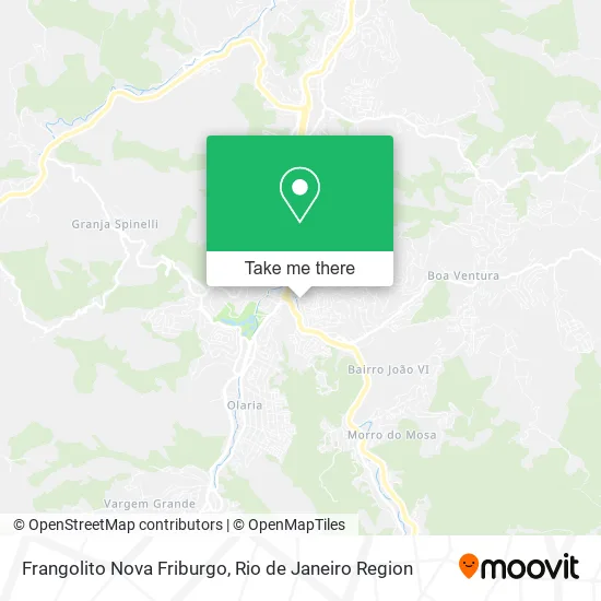 Frangolito Nova Friburgo map
