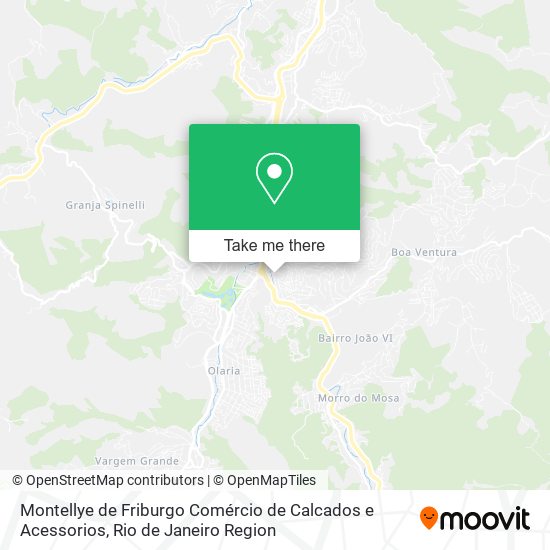 Mapa Montellye de Friburgo Comércio de Calcados e Acessorios