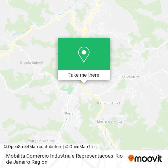 Mobilita Comercio Industria e Representacoes map