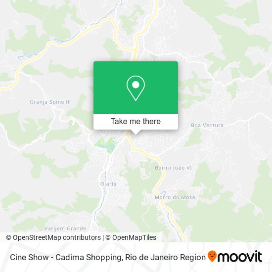 Mapa Cine Show - Cadima Shopping