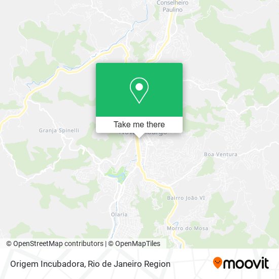 Origem Incubadora map