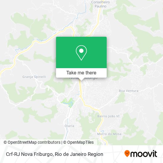 Crf-RJ Nova Friburgo map