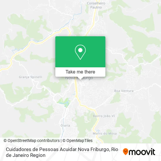 Cuidadores de Pessoas Acuidar Nova Friburgo map