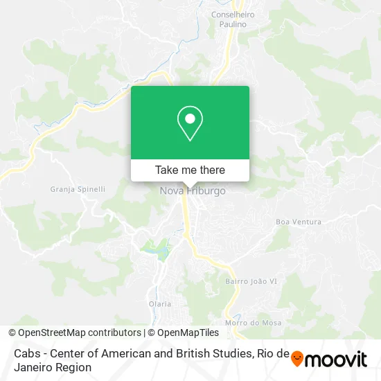 Cabs - Center of American and British Studies map