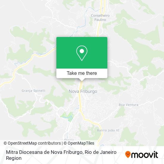 Mitra Diocesana de Nova Friburgo map