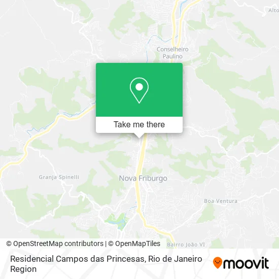 Residencial Campos das Princesas map