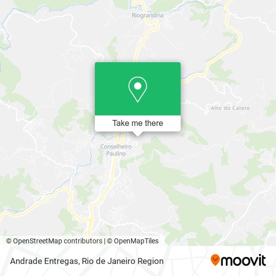 Andrade Entregas map