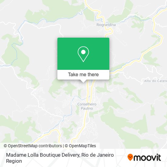 Madame Lolla Boutique Delivery map