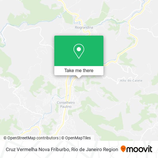 Cruz Vermelha Nova Friburbo map