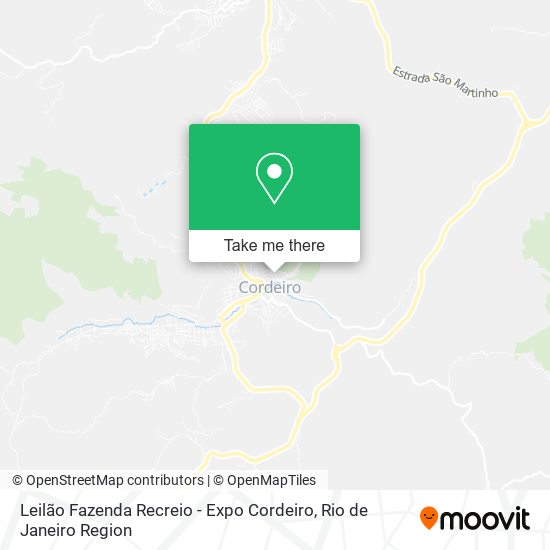 Leilão Fazenda Recreio - Expo Cordeiro map