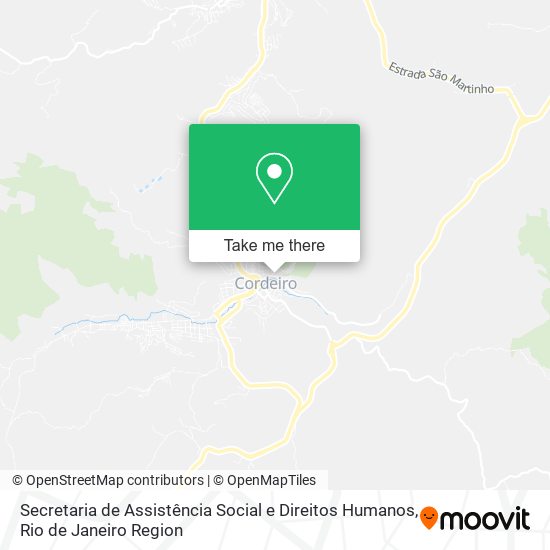 Secretaria de Assistência Social e Direitos Humanos map