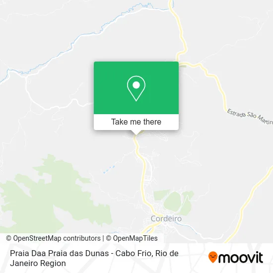 Praia Daa Praia das Dunas - Cabo Frio map
