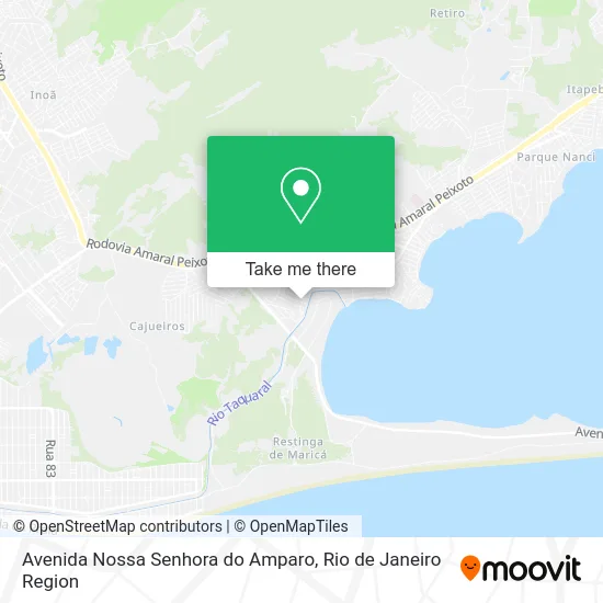 Avenida Nossa Senhora do Amparo map