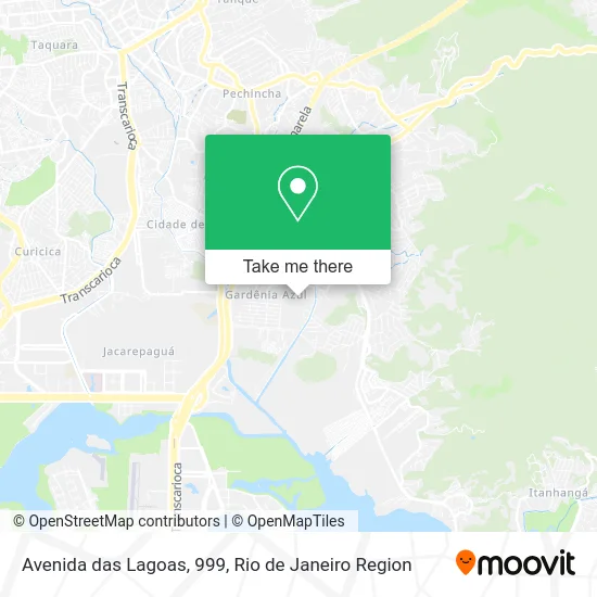 Avenida das Lagoas, 999 map