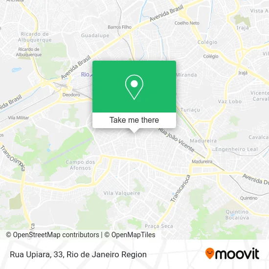 Rua Upiara, 33 map