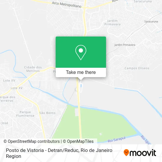 Posto de Vistoria - Detran / Reduc map