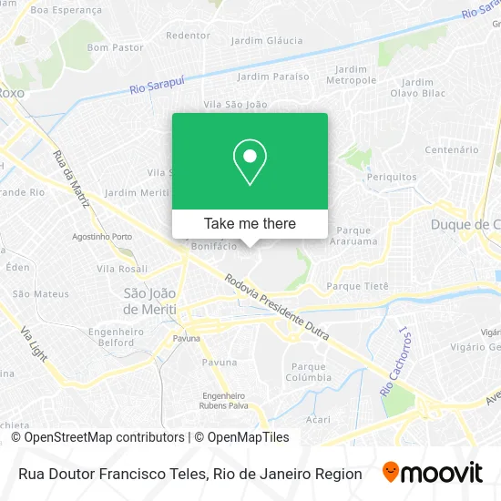 Rua Doutor Francisco Teles map