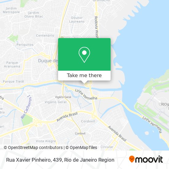 Mapa Rua Xavier Pinheiro, 439