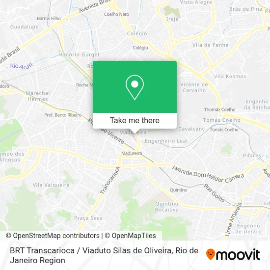 BRT Transcarioca / Viaduto Silas de Oliveira map