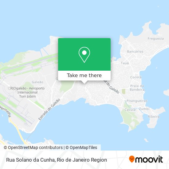 Mapa Rua Solano da Cunha
