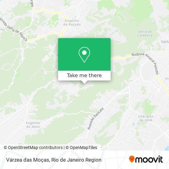 Mapa Várzea das Moças