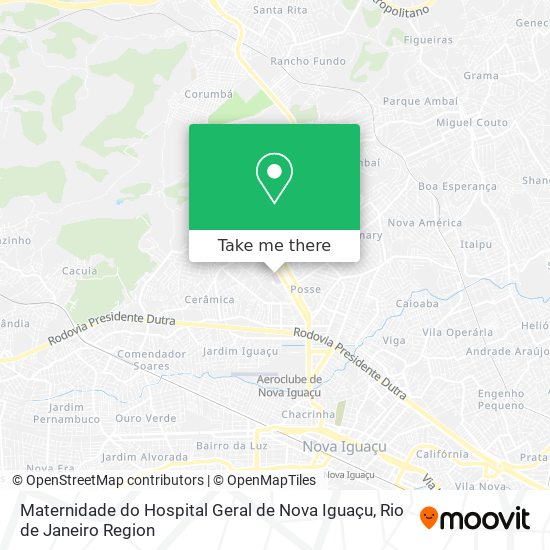 Maternidade do Hospital Geral de Nova Iguaçu map