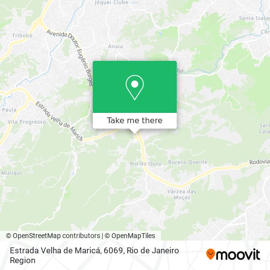 Mapa Estrada Velha de Maricá, 6069
