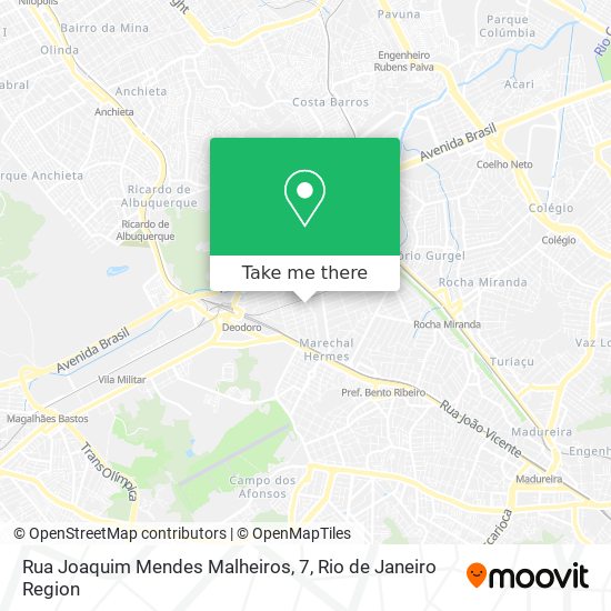 Rua Joaquim Mendes Malheiros, 7 map