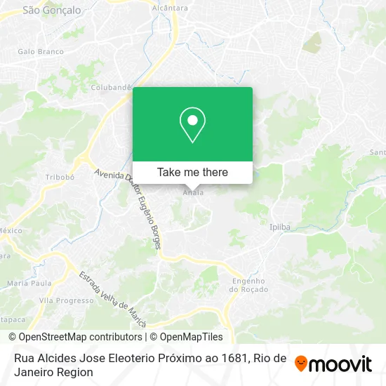 Rua Alcides Jose Eleoterio Próximo ao 1681 map